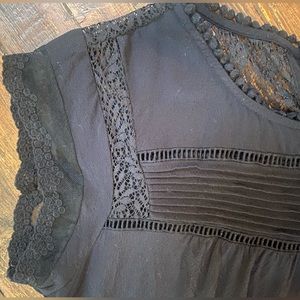 Black Daniel Rainn lace top